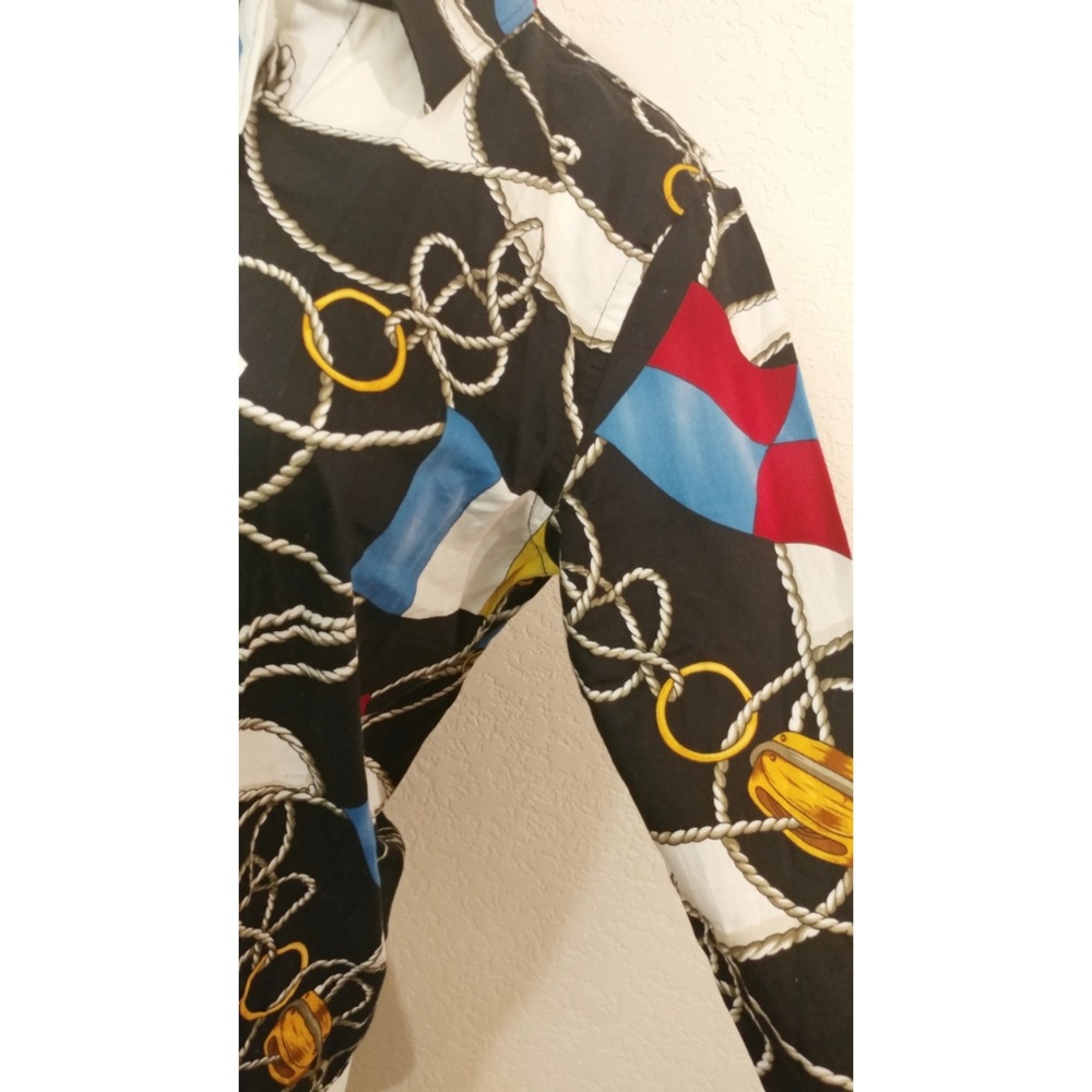 Lauren Ralph Lauren button up abstract blouse - Picture 3 of 6